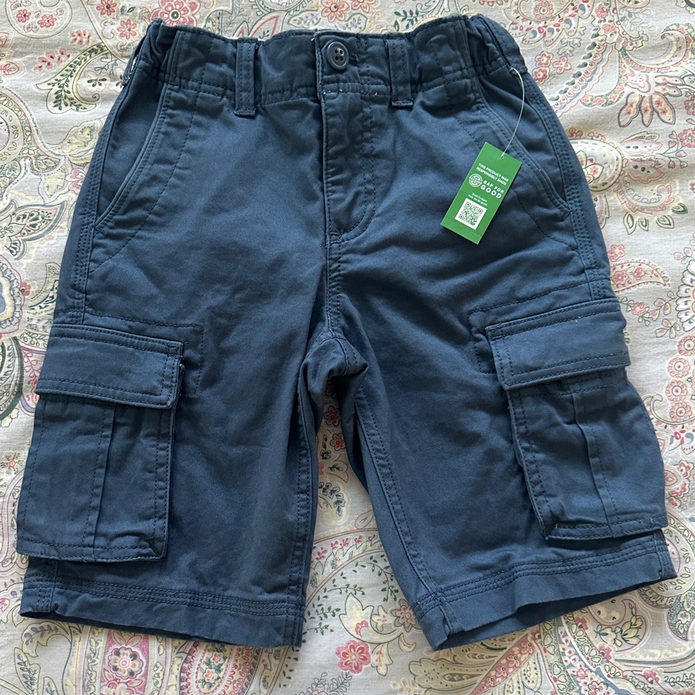 GAP Navy Cargo Shorts Boys Slim Size 7